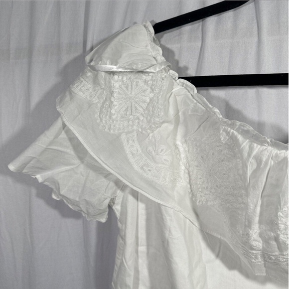 NWT $70 Lauren RALPH‎ LAUREN [ XL ] Beaded Embroidered Off Shoulder Blouse - Picture 14 of 15